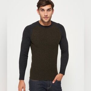 Superdry Arno Baseball Crew Neck Jumper